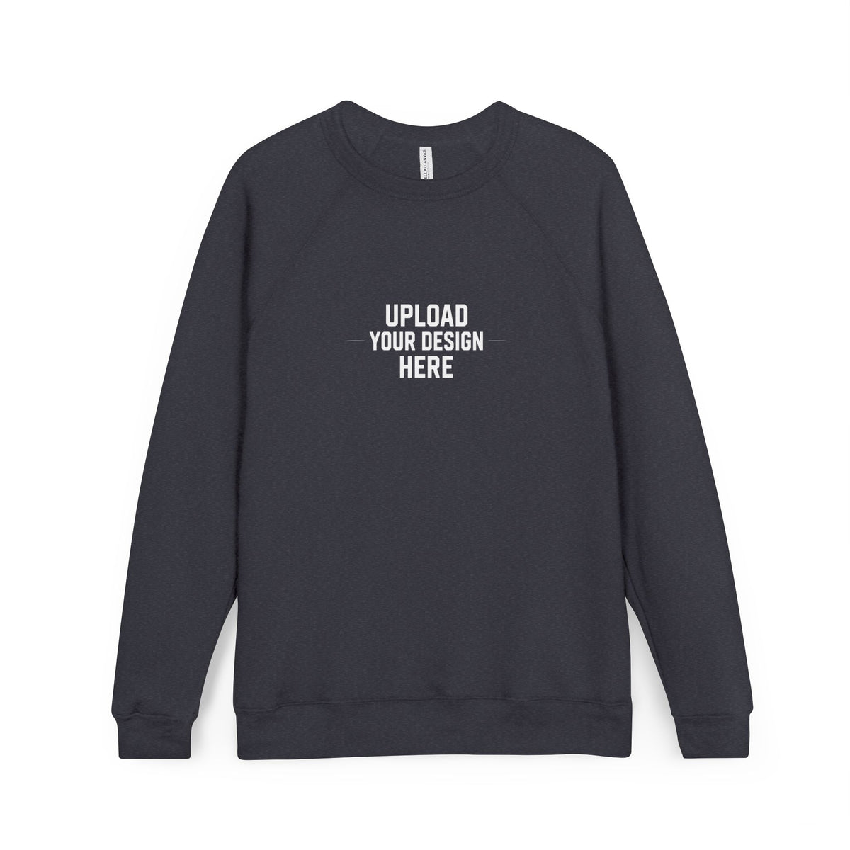 Custom Raglan Sweatshirt — Upload Your Design Cozy Sponge-Fleece Pullover