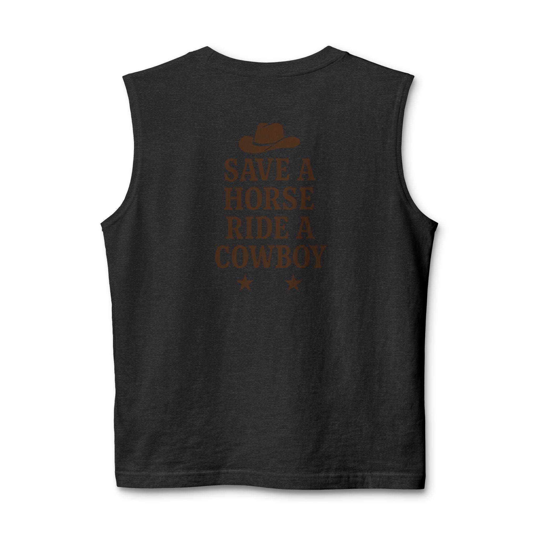 Western Cowboy Graphic Tank Top