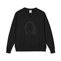 Crewneck Sweatshirt — Minimalist Black Portrait Graphic