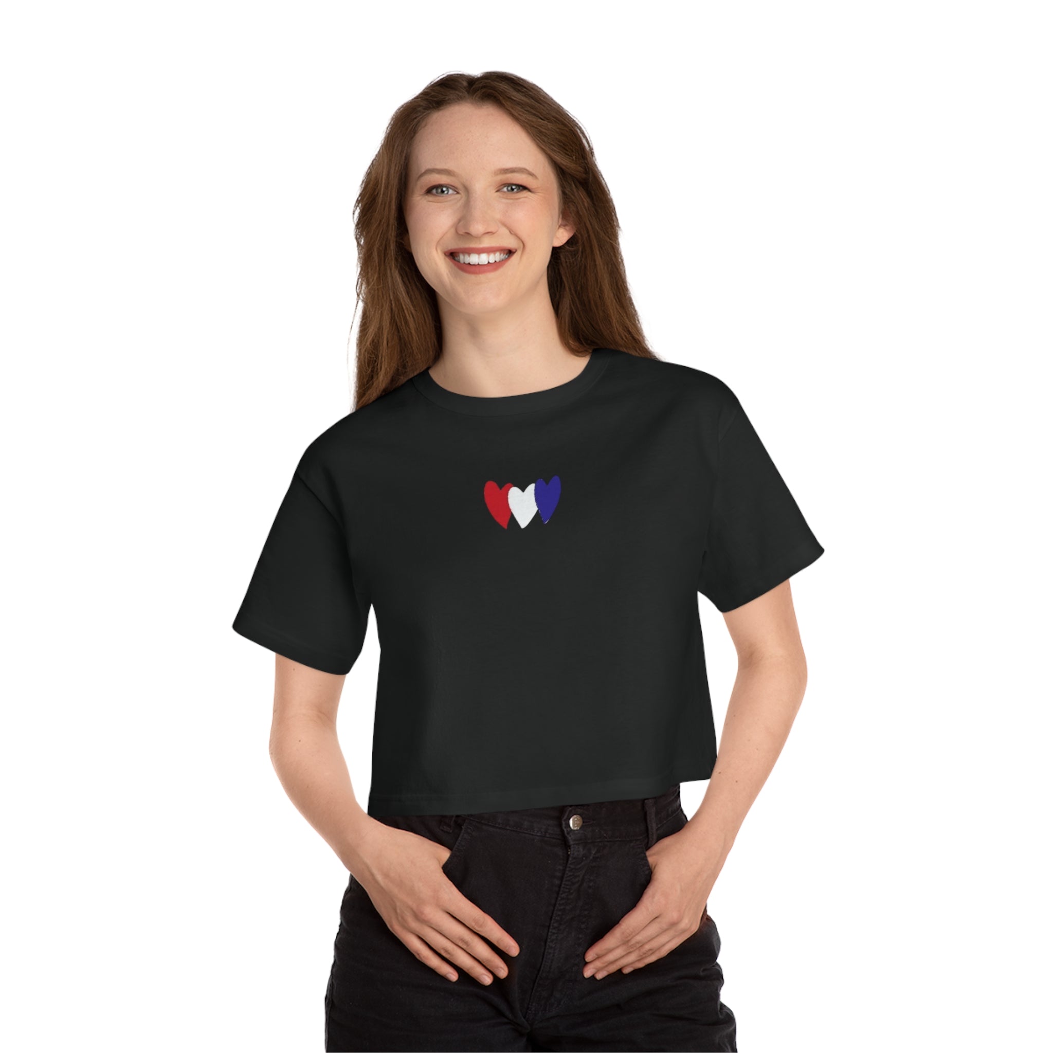 Cropped T-Shirt — French Heart