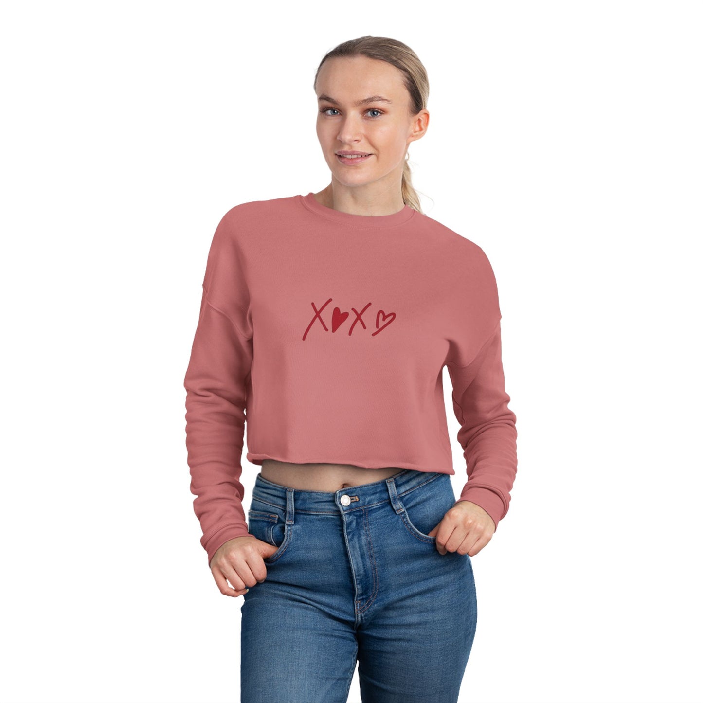 XOXO Cropped Sweatshirt
