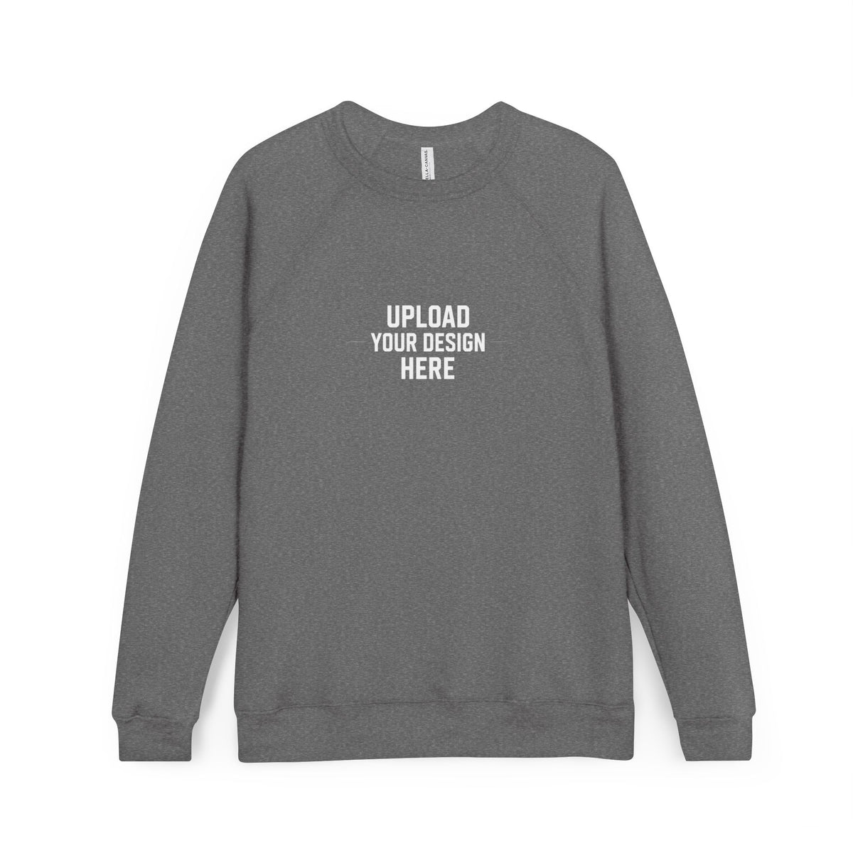 Custom Raglan Sweatshirt — Upload Your Design Cozy Sponge-Fleece Pullover