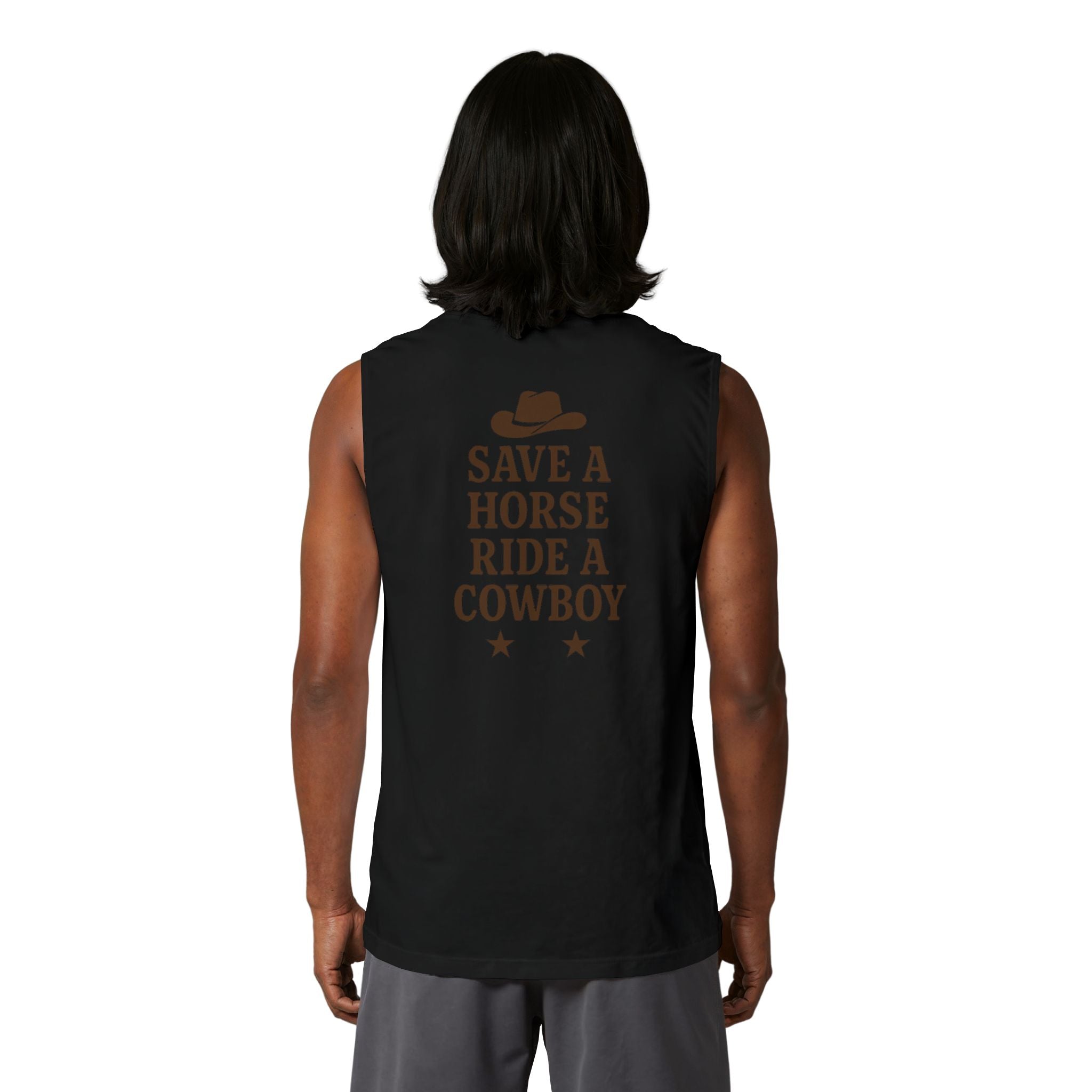 Western Cowboy Graphic Tank Top