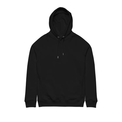 No Fear Hoodie — Minimalist Black Pullover with Back 'No Fear.' Text