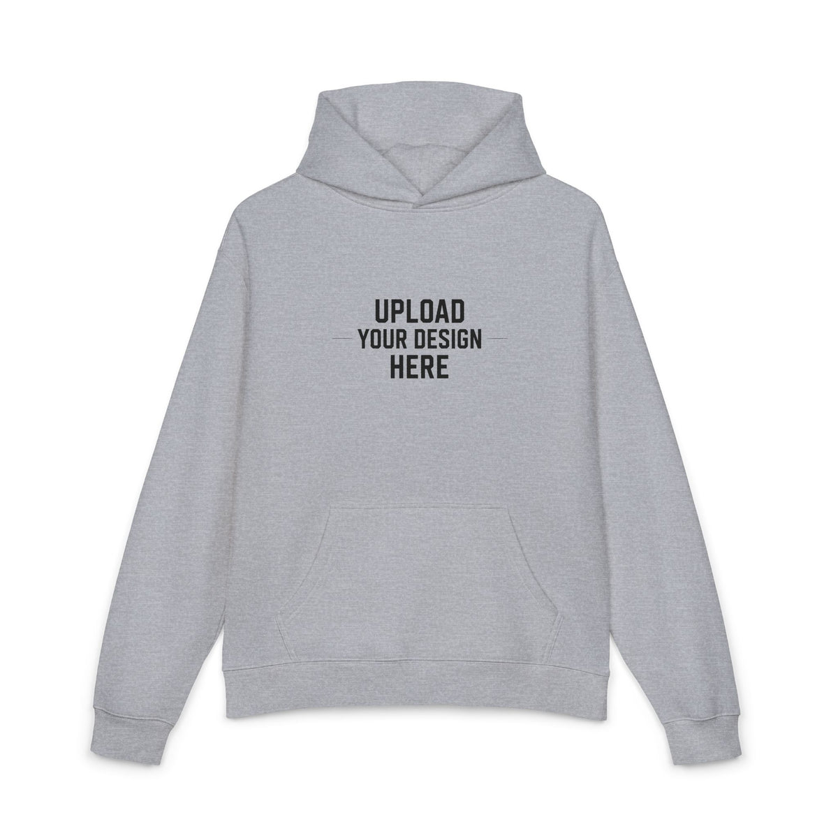 Relaxed Hoodie — Minimal Black Graphic Hoodie with Subtle Text