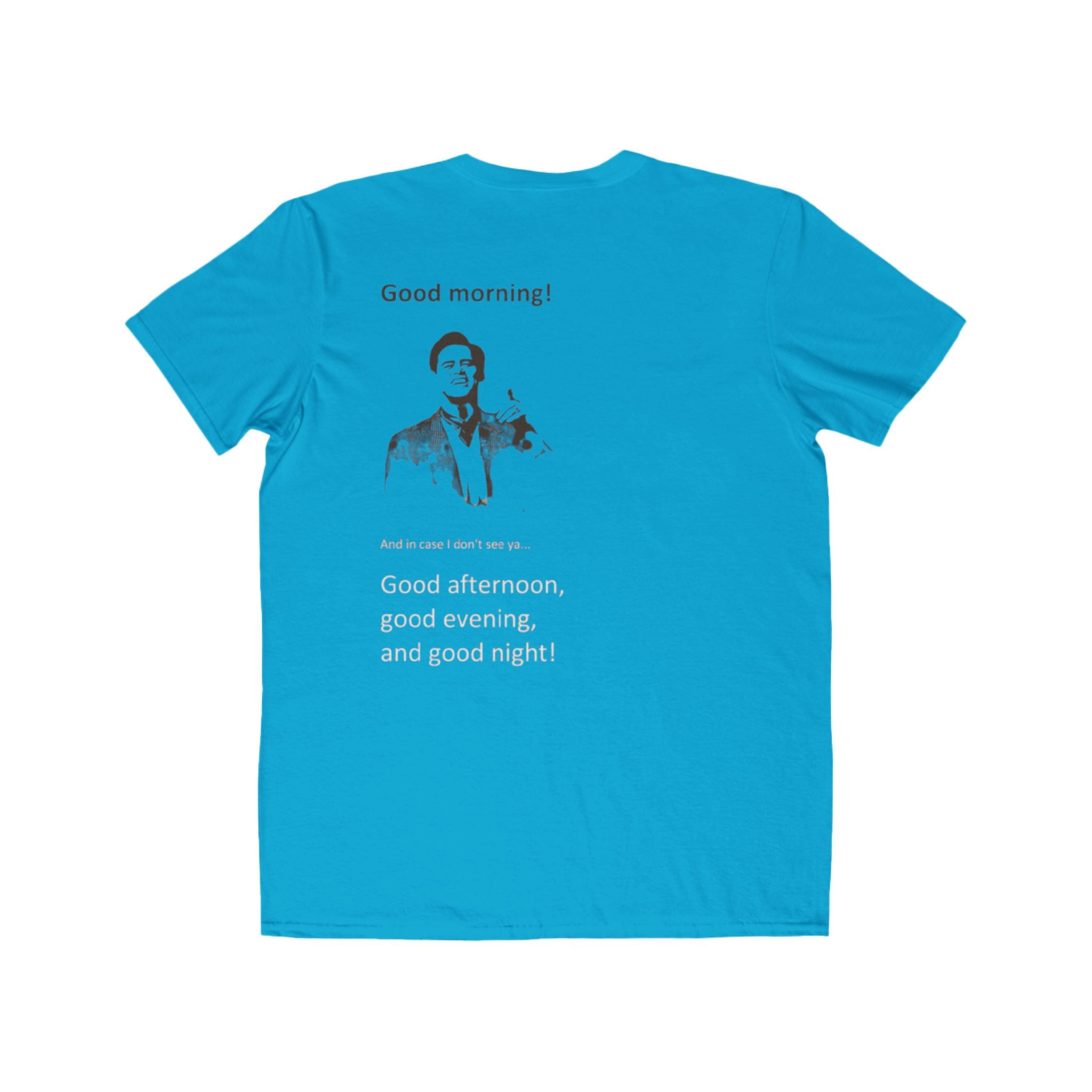 Good Morning Tee — Retro Greeting Graphic Men’s T‑Shirt