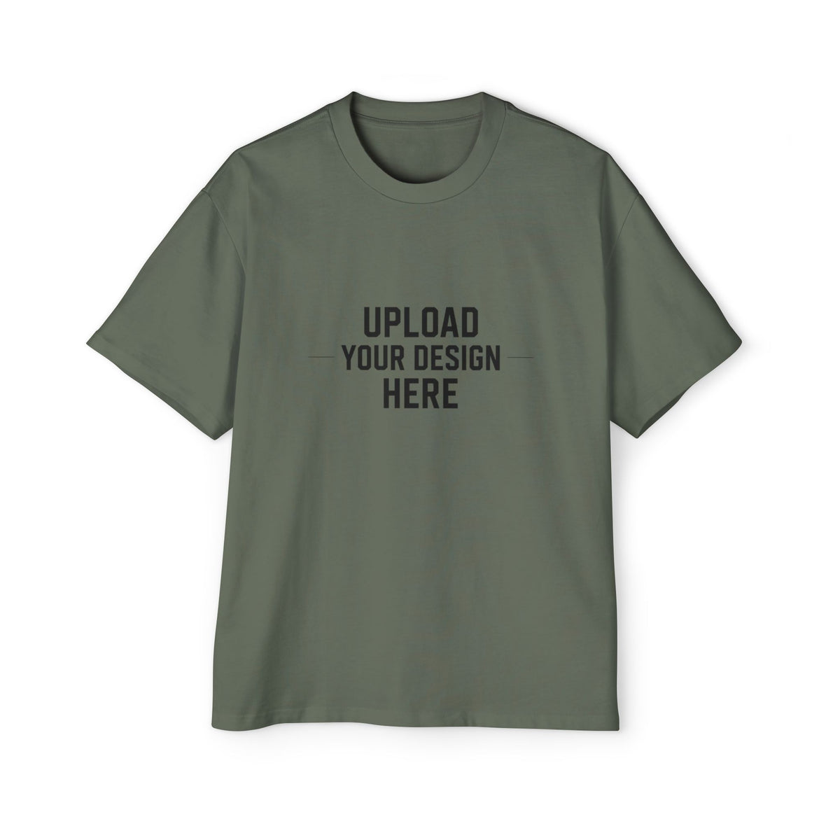 Oversized Men’s Tee – Custom Heavy Cotton Crewneck