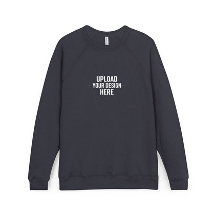 Custom Raglan Sweatshirt — Upload Your Design Cozy Sponge-Fleece Pullover