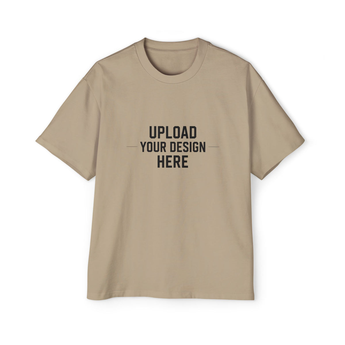 Oversized Men’s Tee – Custom Heavy Cotton Crewneck