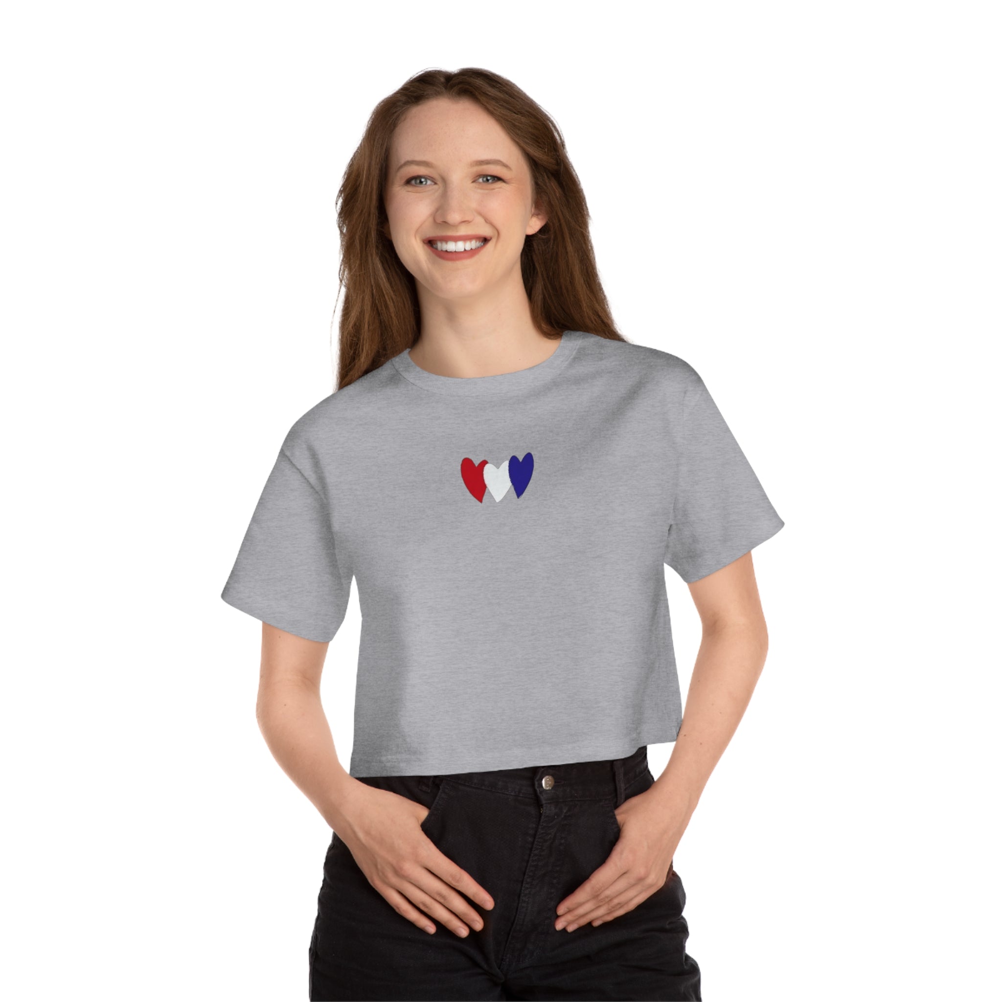 Cropped T-Shirt — French Heart
