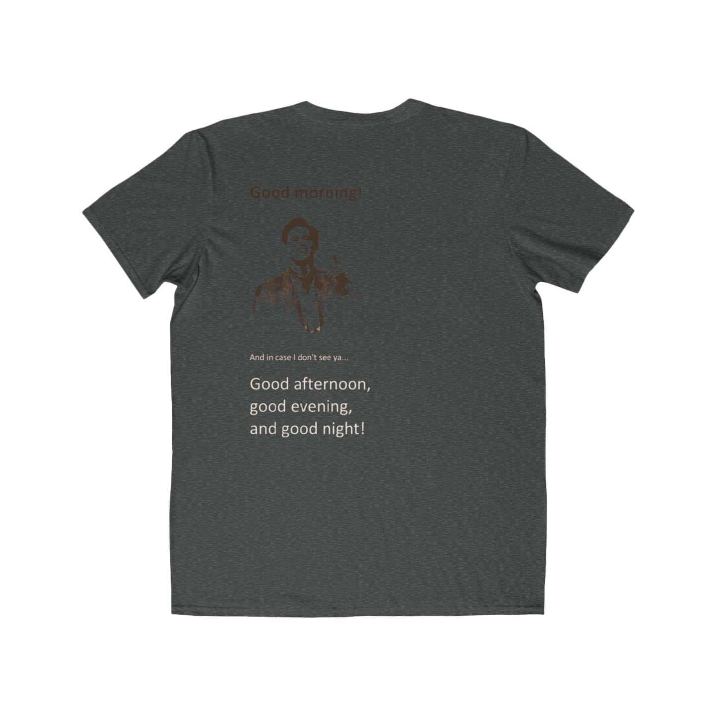 Good Morning Tee — Retro Greeting Graphic Men’s T‑Shirt