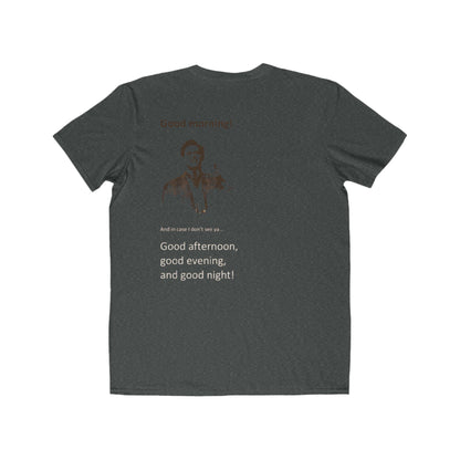 Good Morning Tee — Retro Greeting Graphic Men’s T‑Shirt