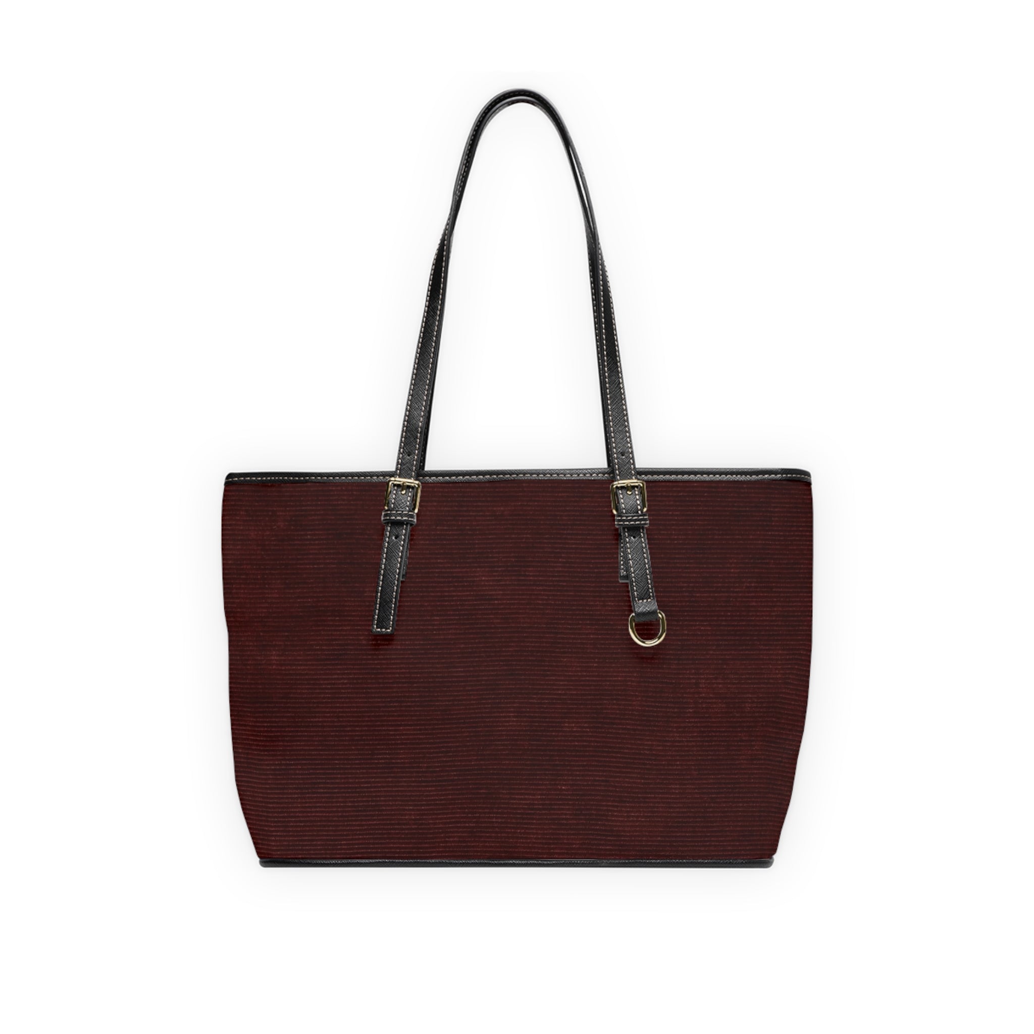 Classic  Leather Shoulder Bag – Maroon Tote
