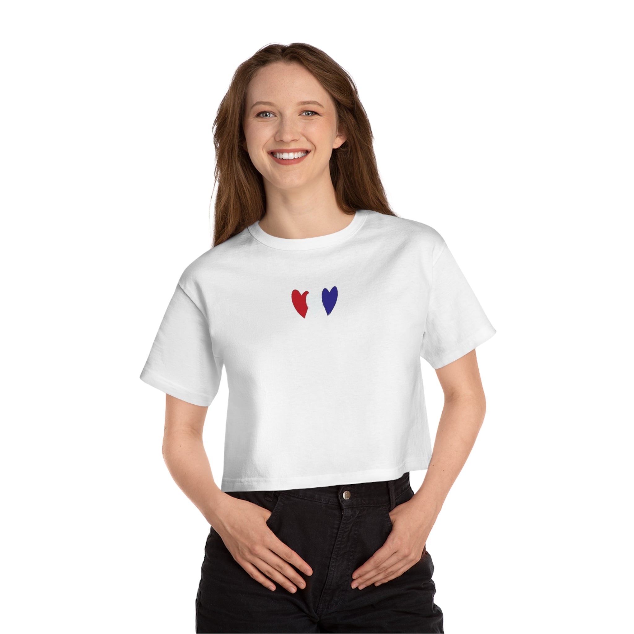 Cropped T-Shirt — French Heart