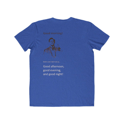 Good Morning Tee — Retro Greeting Graphic Men’s T‑Shirt