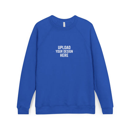 Custom Raglan Sweatshirt — Upload Your Design Cozy Sponge-Fleece Pullover