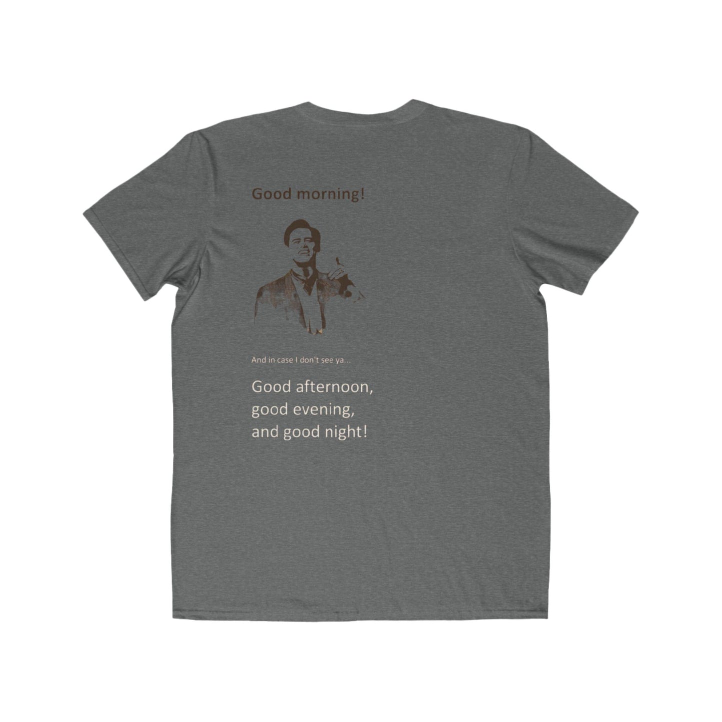 Good Morning Tee — Retro Greeting Graphic Men’s T‑Shirt