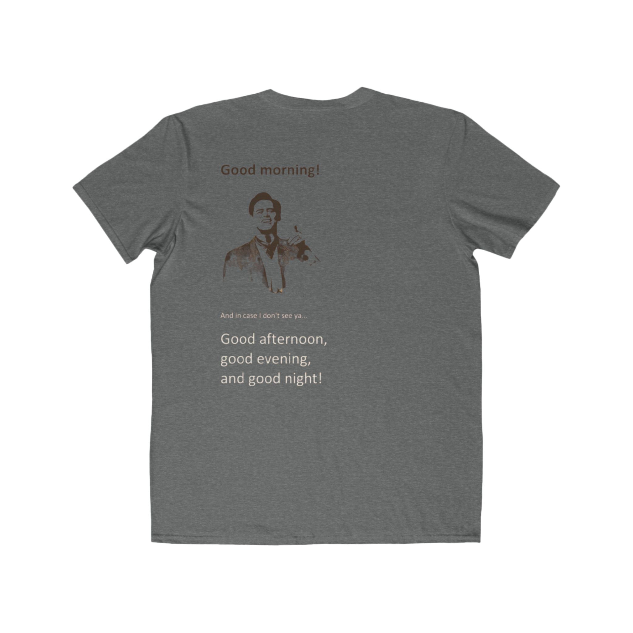 Good Morning Tee — Retro Greeting Graphic Men’s T‑Shirt