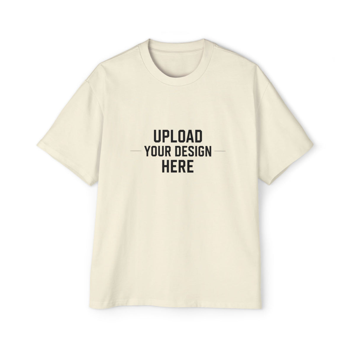 Oversized Men’s Tee – Custom Heavy Cotton Crewneck