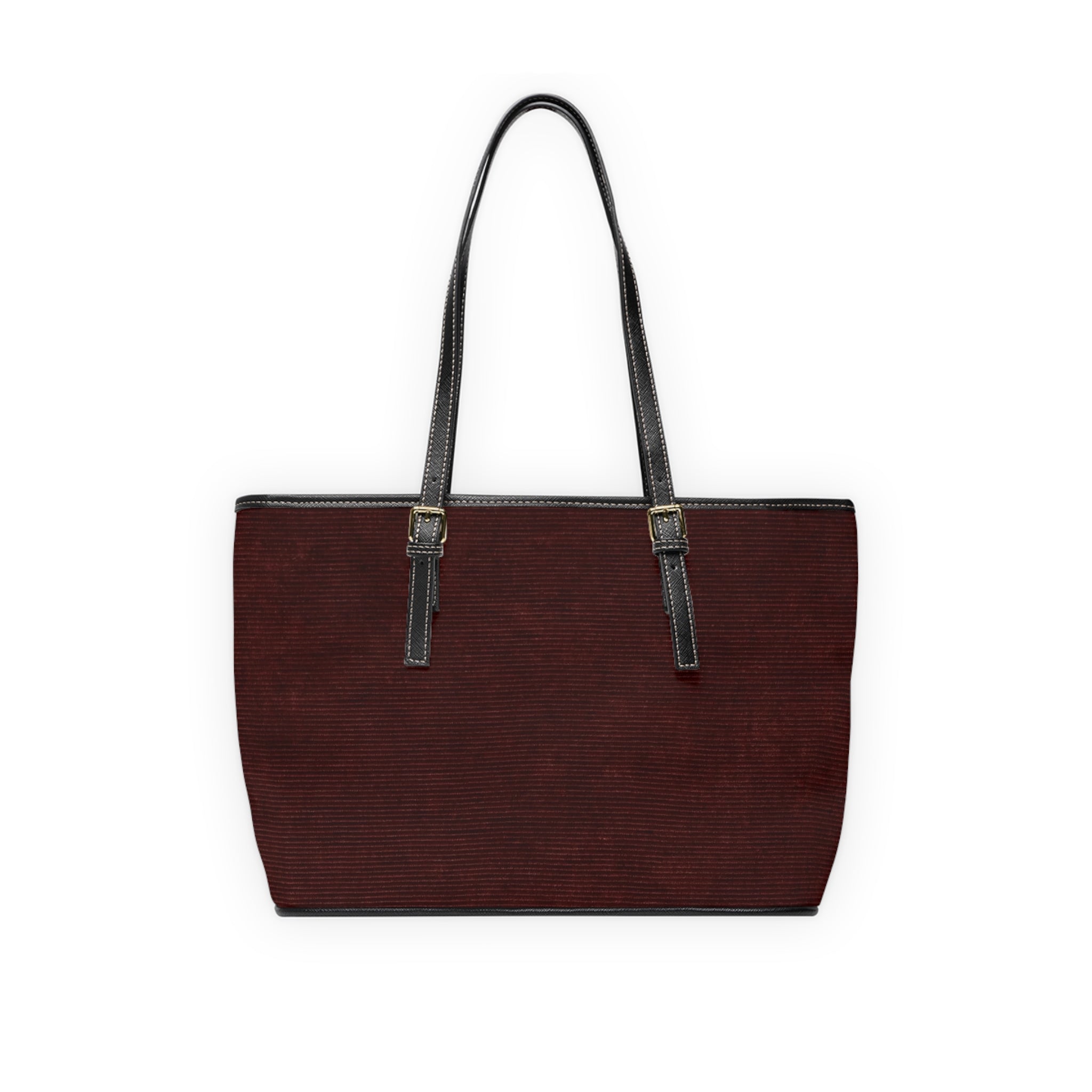 Classic  Leather Shoulder Bag – Maroon Tote