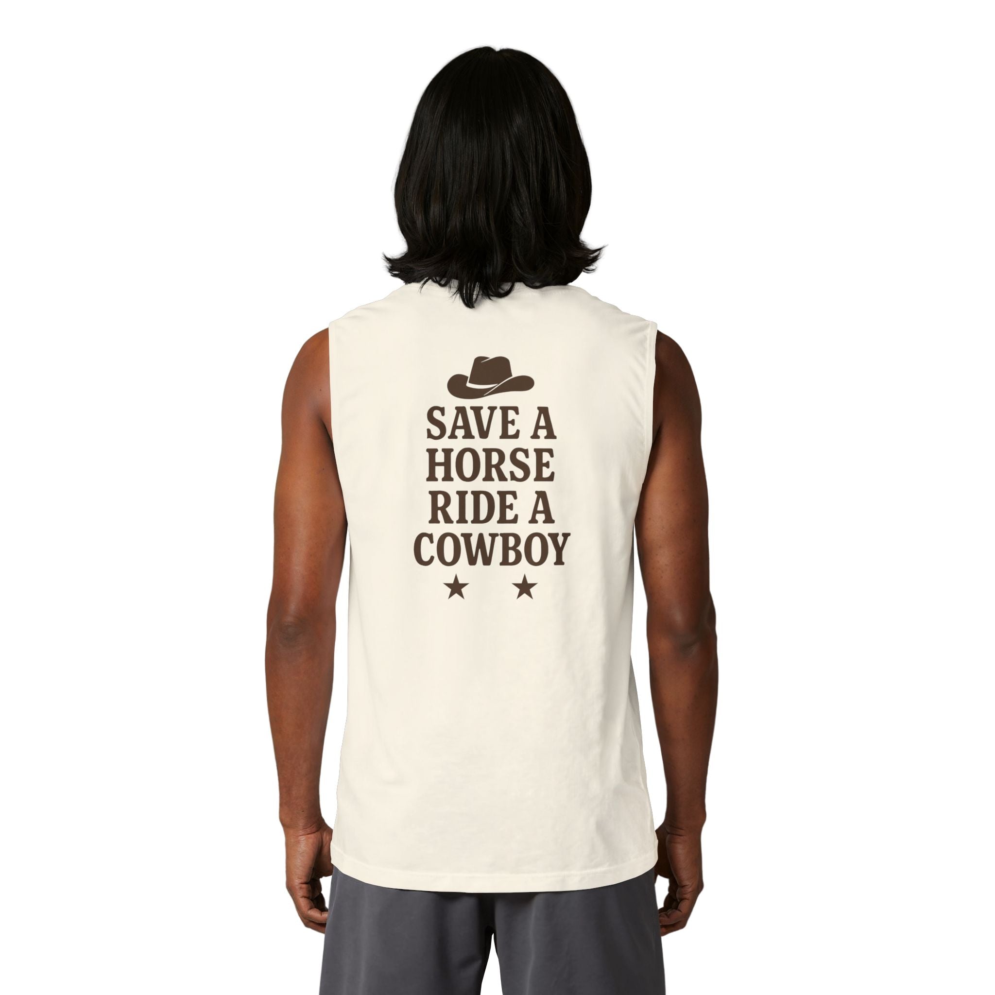 Western Cowboy Graphic Tank Top