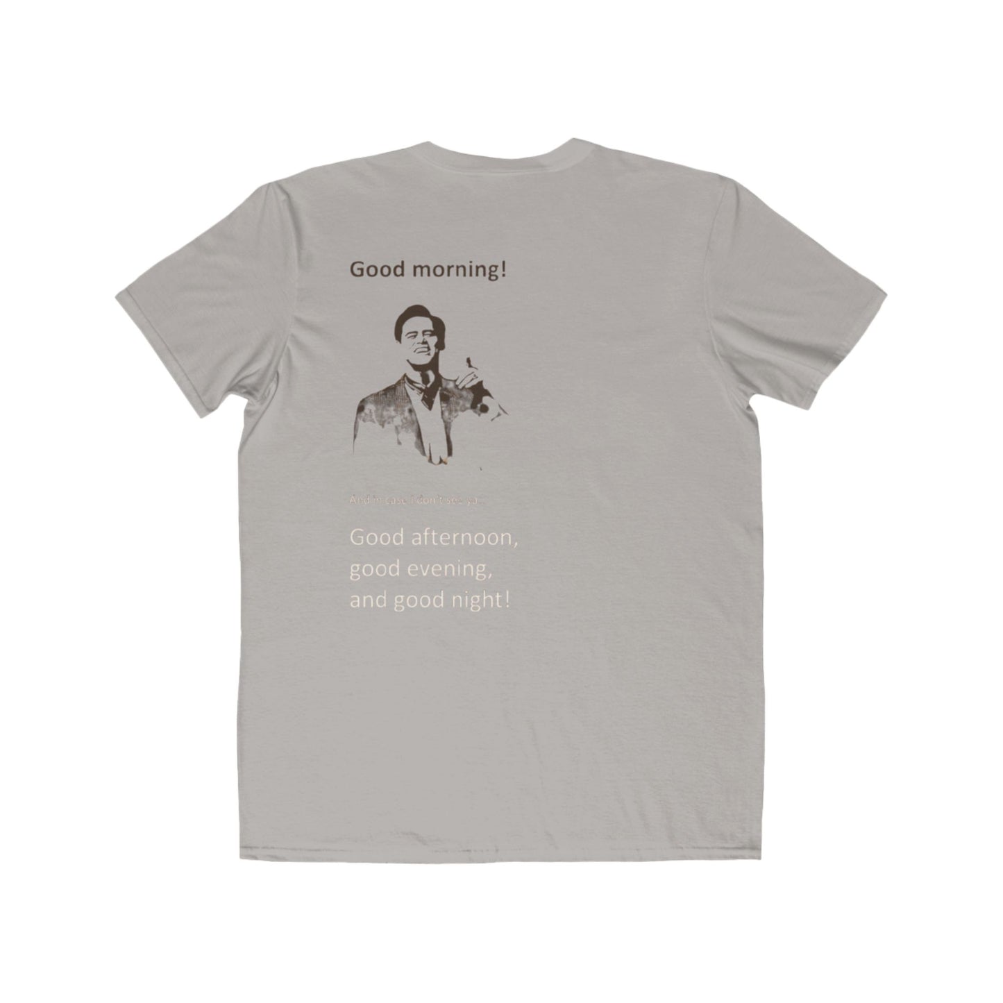 Good Morning Tee — Retro Greeting Graphic Men’s T‑Shirt