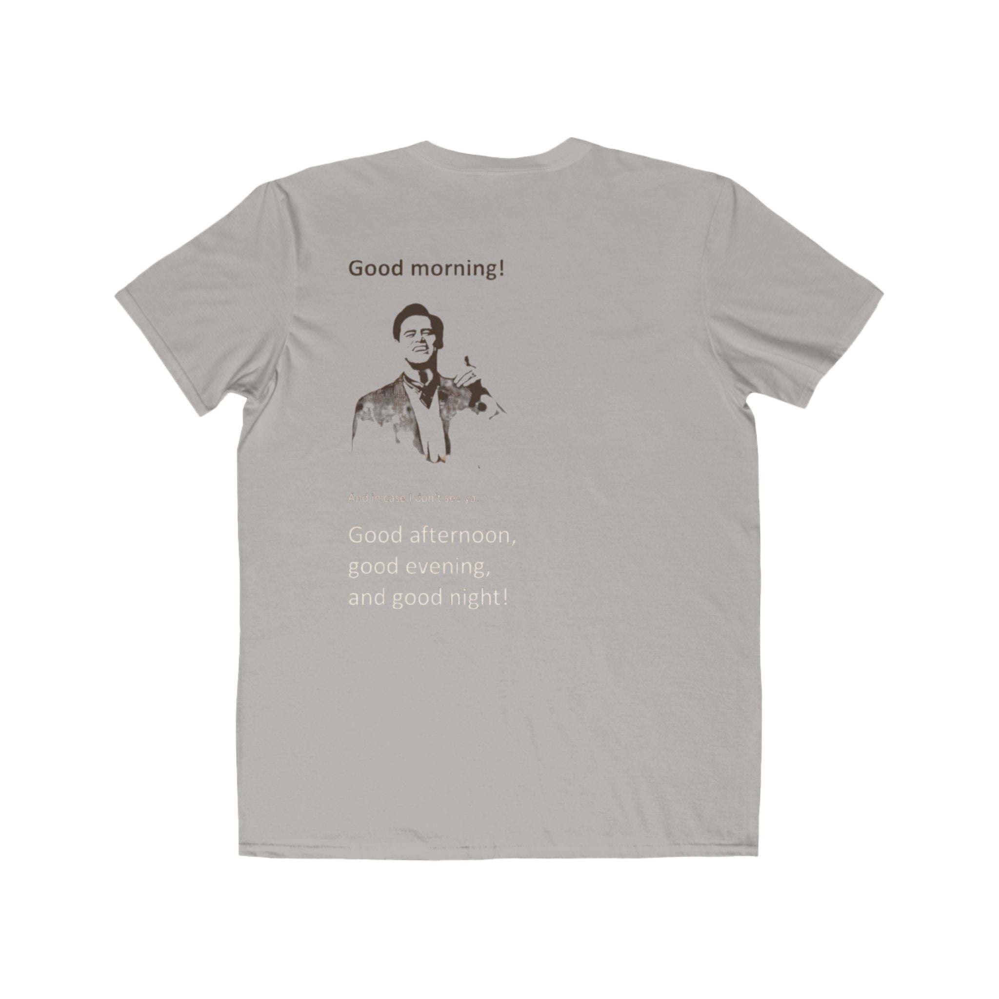 Good Morning Tee — Retro Greeting Graphic Men’s T‑Shirt