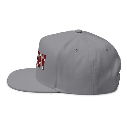 Howdy Embroidered Flat Bill Cap — Western Patriotic Snapback Hat