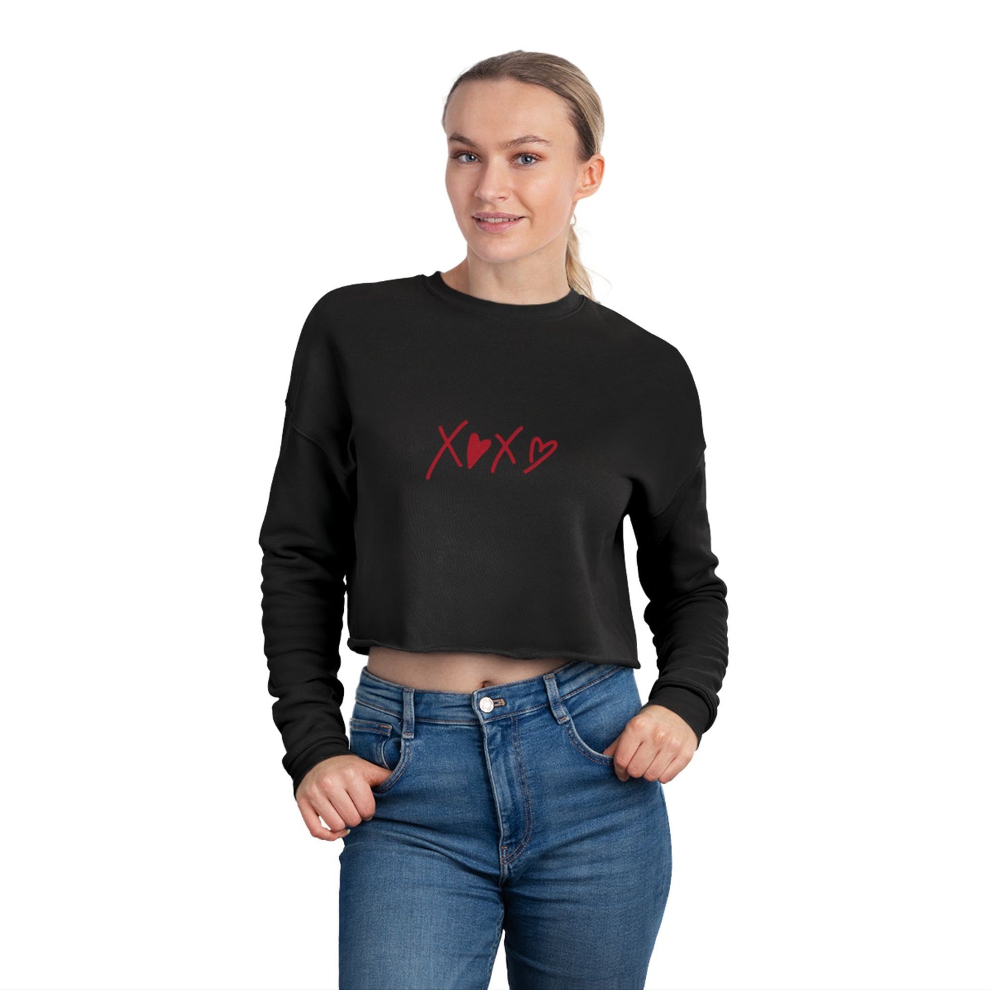 XOXO Cropped Sweatshirt