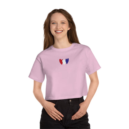 Cropped T-Shirt — French Heart