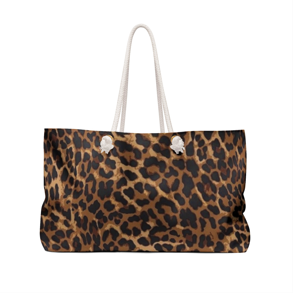 Leopard Print Weekender Bag