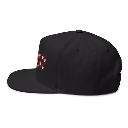 Howdy Embroidered Flat Bill Cap — Western Patriotic Snapback Hat