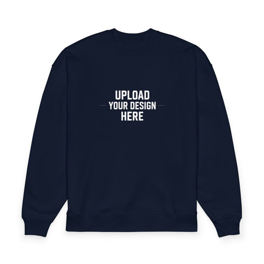 Oversized Organic Sweatshirt — Custom Upload Design