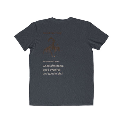 Good Morning Tee — Retro Greeting Graphic Men’s T‑Shirt