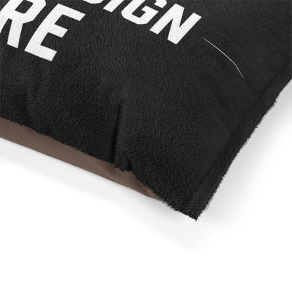 Custom Plush Pet Bed – Personalise Dog & Cat Cushion