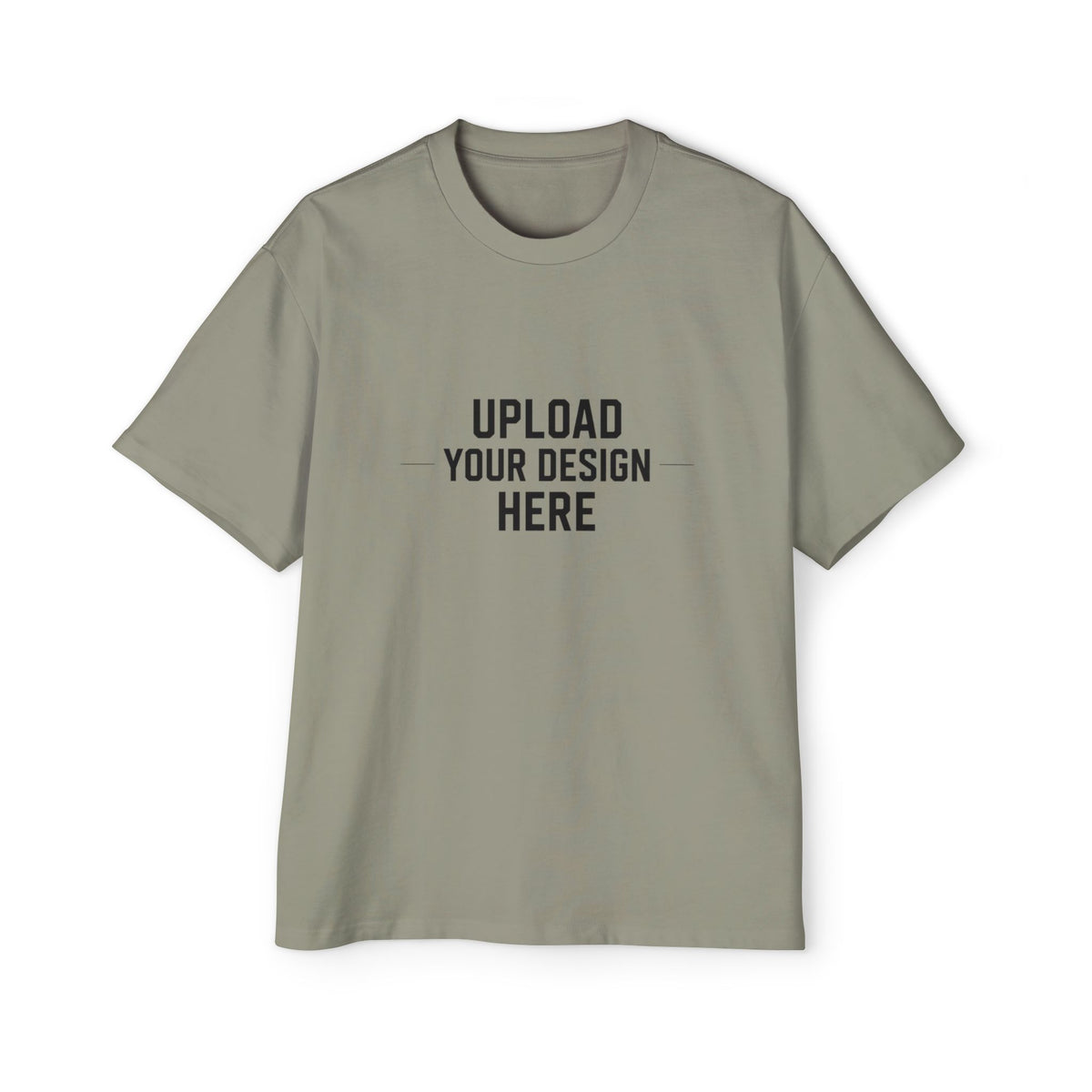 Oversized Men’s Tee – Custom Heavy Cotton Crewneck