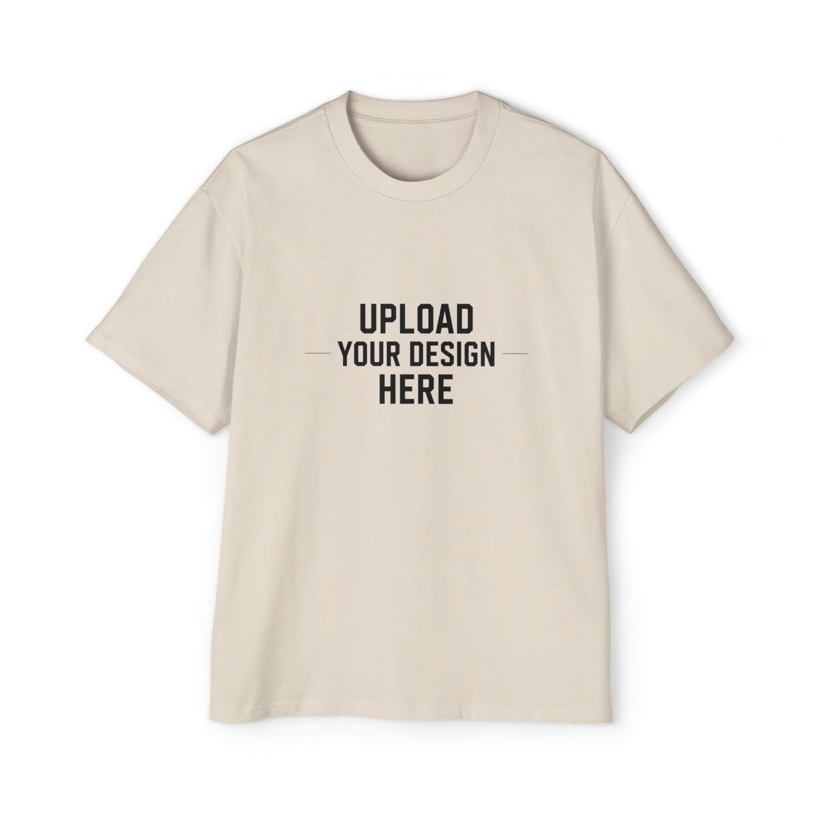 Oversized Men’s Tee – Custom Heavy Cotton Crewneck
