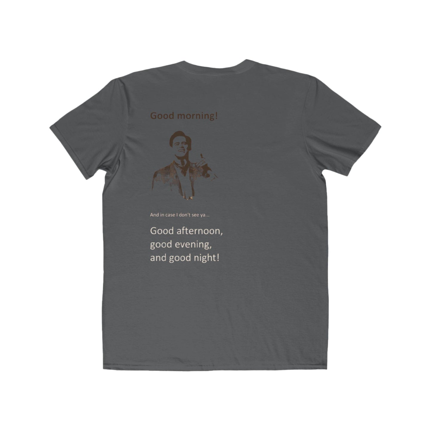 Good Morning Tee — Retro Greeting Graphic Men’s T‑Shirt