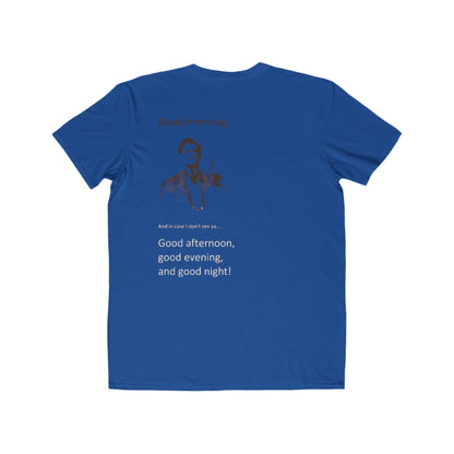 Good Morning Tee — Retro Greeting Graphic Men’s T‑Shirt