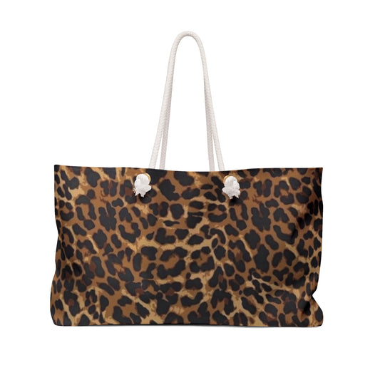 Leopard Print Weekender Bag