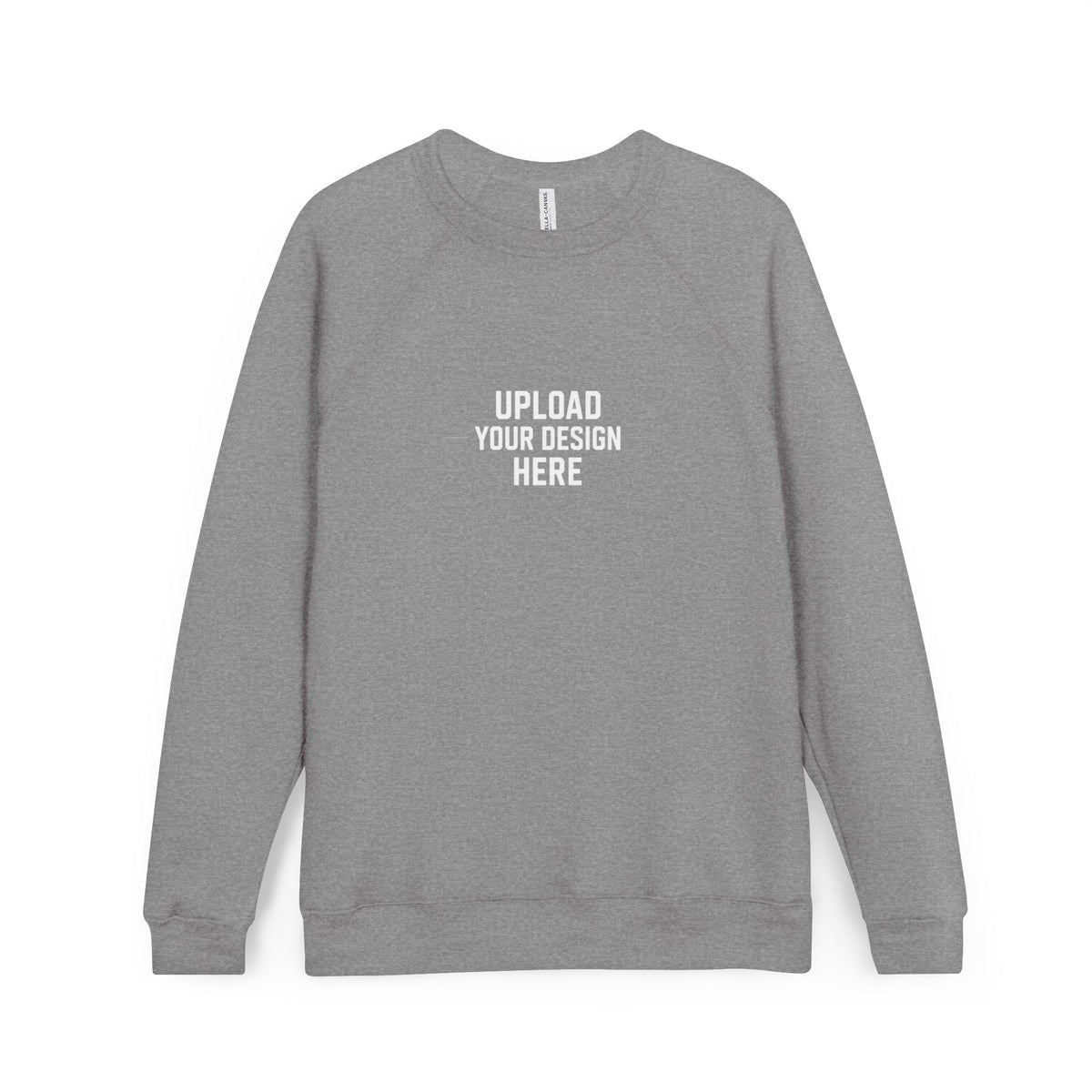 Custom Raglan Sweatshirt — Upload Your Design Cozy Sponge-Fleece Pullover