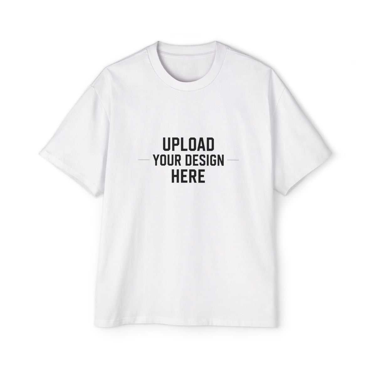 Oversized Men’s Tee – Custom Heavy Cotton Crewneck
