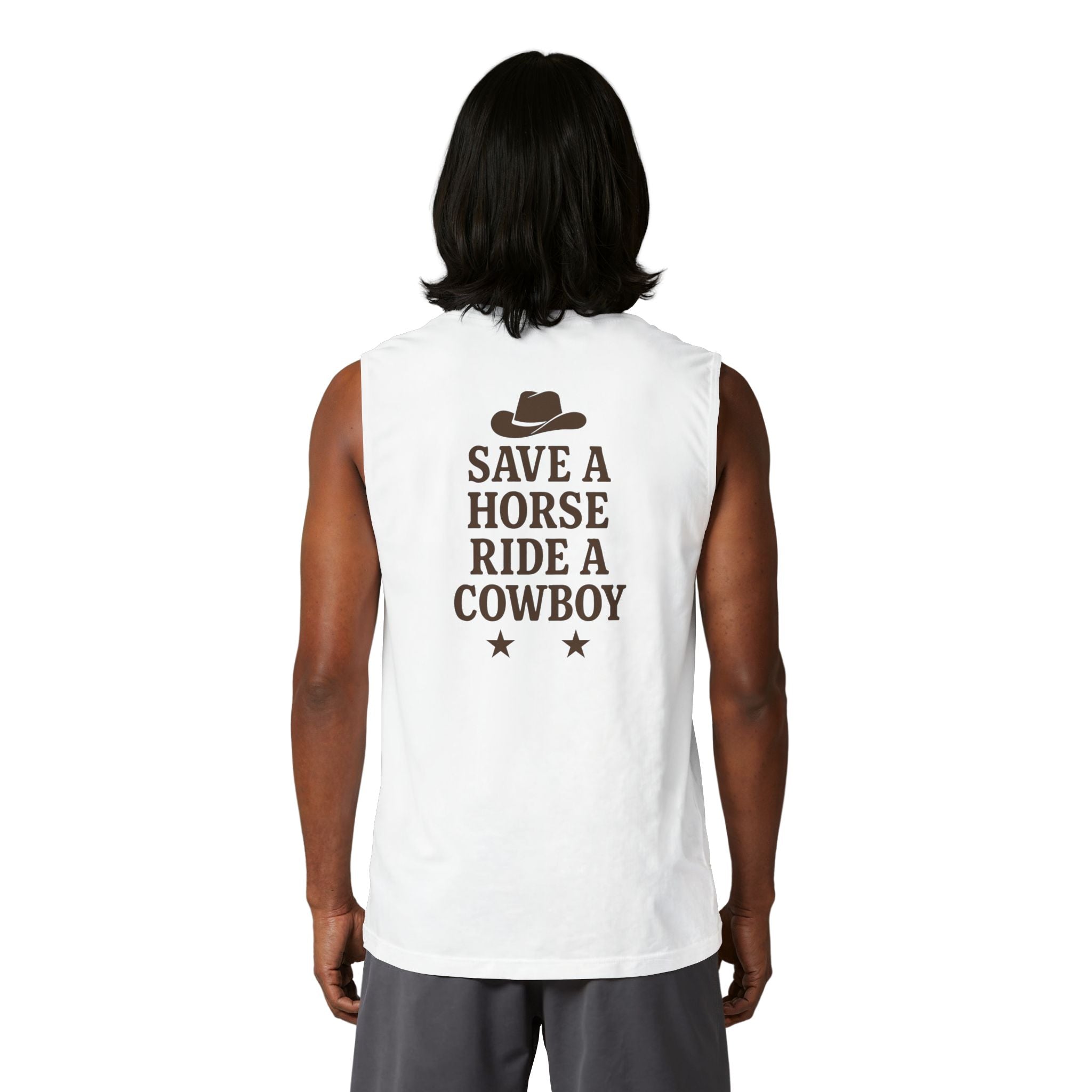 Western Cowboy Graphic Tank Top