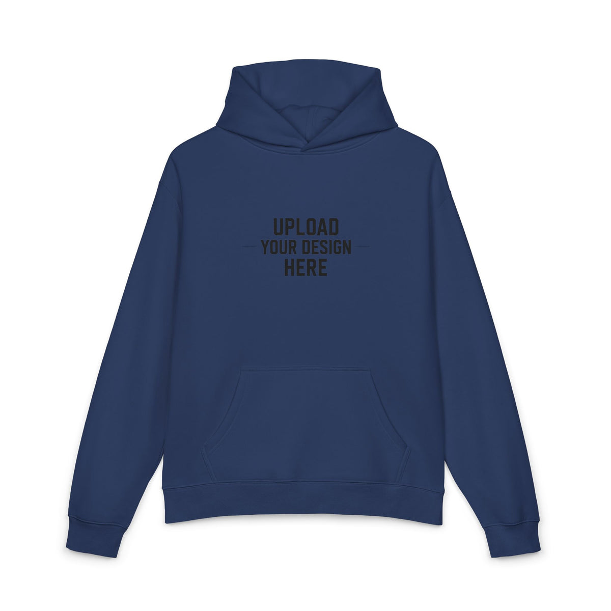 Relaxed Hoodie — Minimal Black Graphic Hoodie with Subtle Text