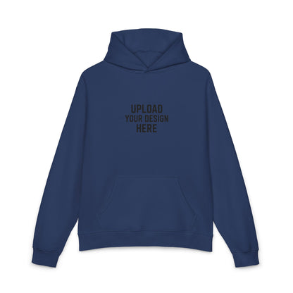 Relaxed Hoodie — Minimal Black Graphic Hoodie with Subtle Text