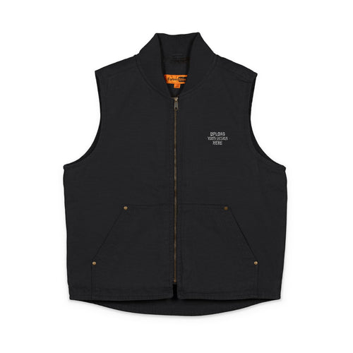 Washed Duck Cloth Vest (Embroidery)