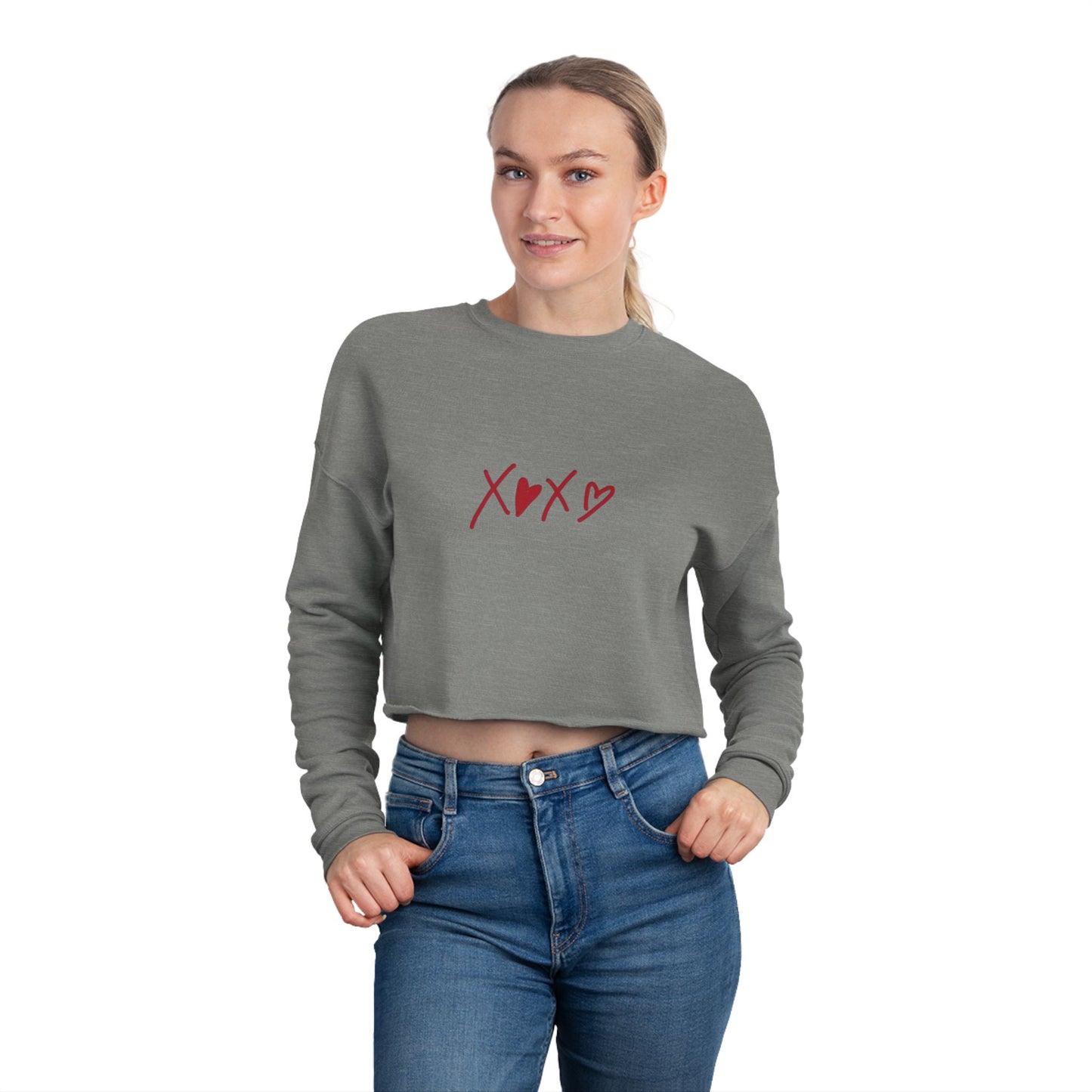 XOXO Cropped Sweatshirt