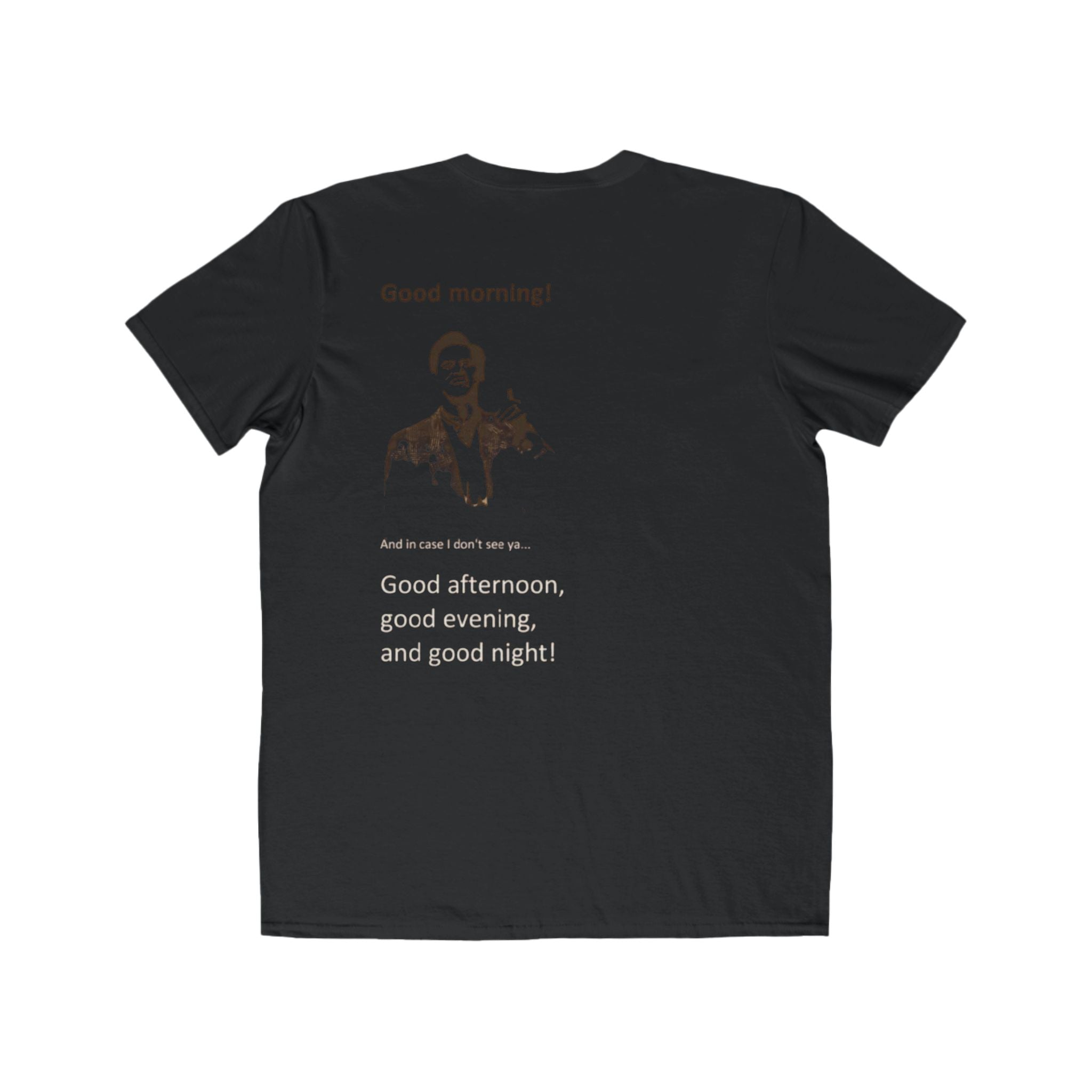 Good Morning Tee — Retro Greeting Graphic Men’s T‑Shirt